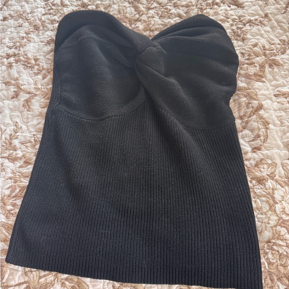 Elegant Black Strapless Top